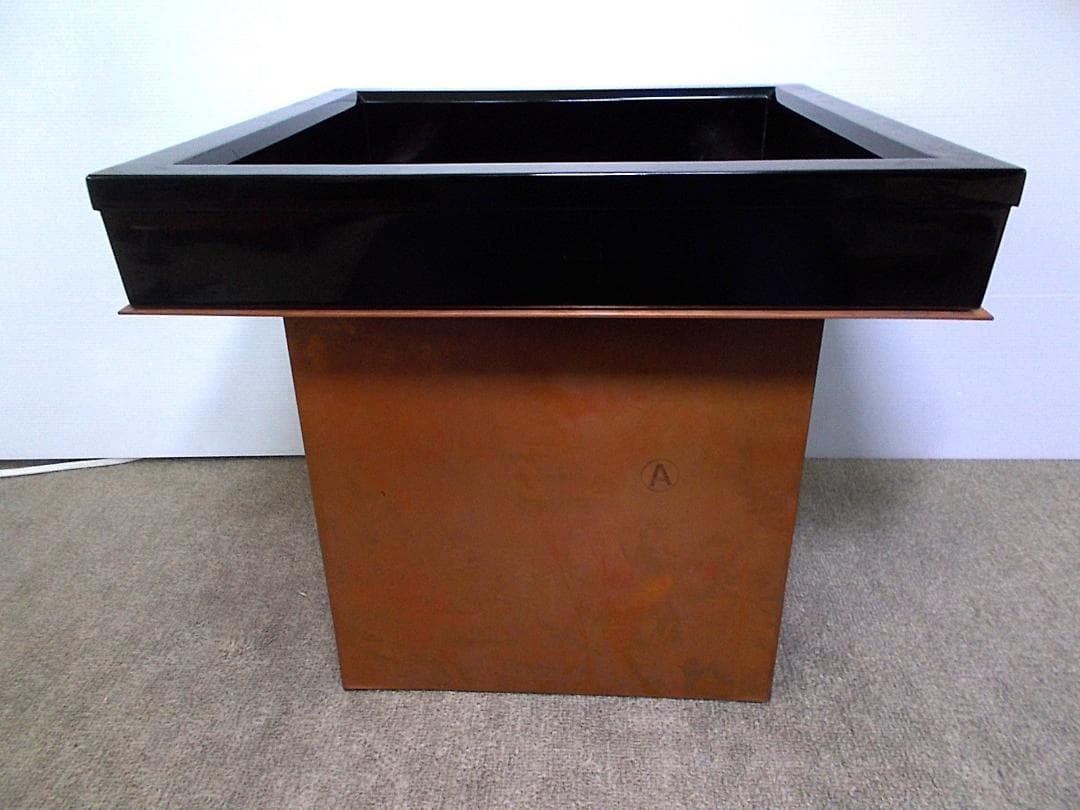 茶道具 炉壇 真塗炉縁 赤胴 送料込み