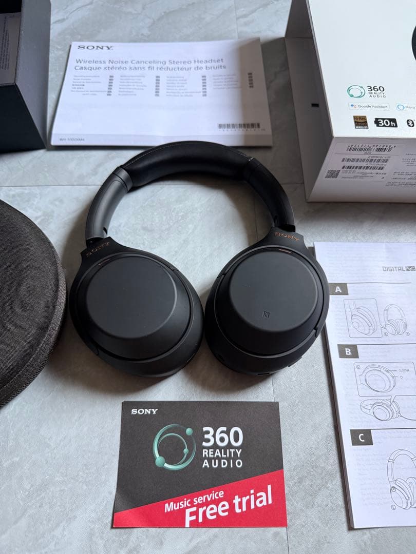 【美品】SONY WH-1000XM4 ワイヤレスヘッドホン ブラック