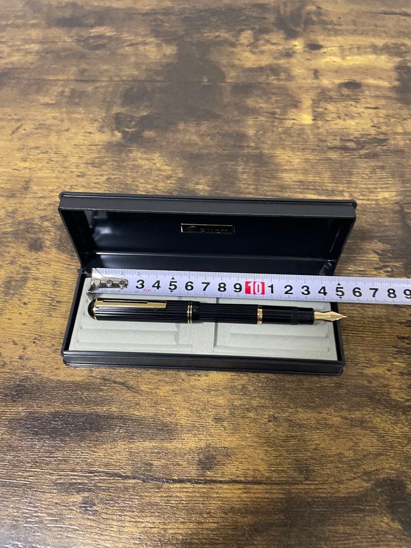 試筆のみ　初代　ジャスタス　14金　万年筆　細字　パイロット　嵌合式　備品付き