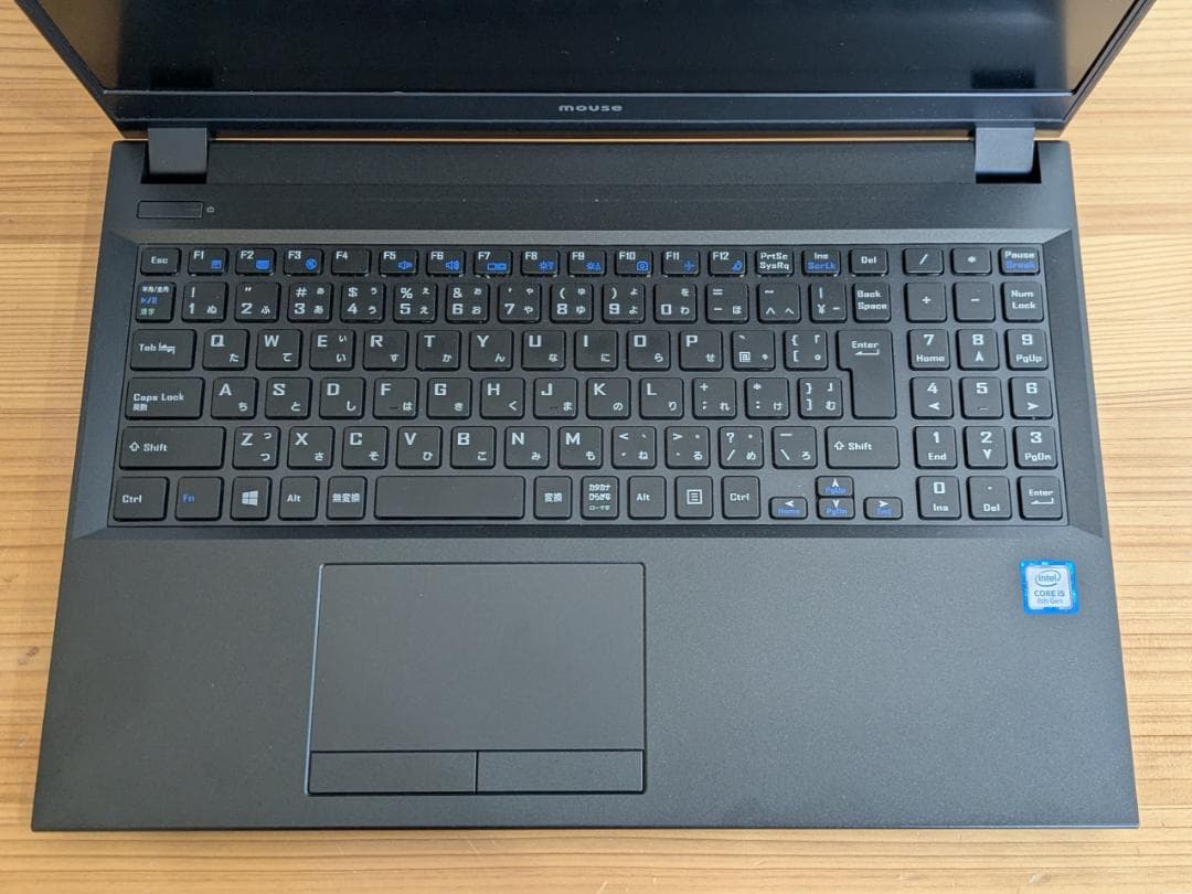 シンプルで人気のマウスコンピュータ ノートPC i5 15.6型 テンキー