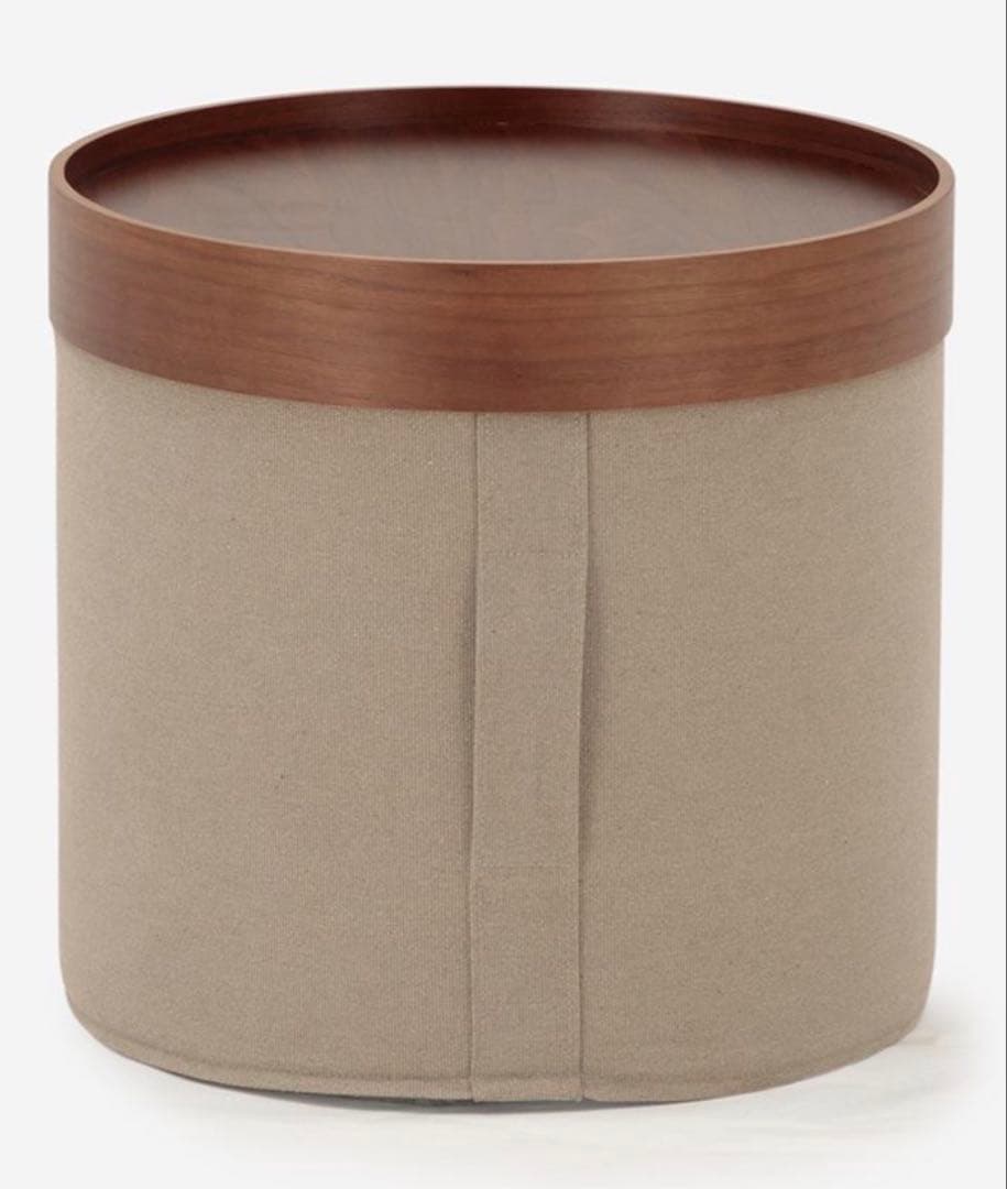 直接渡し値引有ACTUS DRUMS POUF ベージュ 直径・高さ45cm