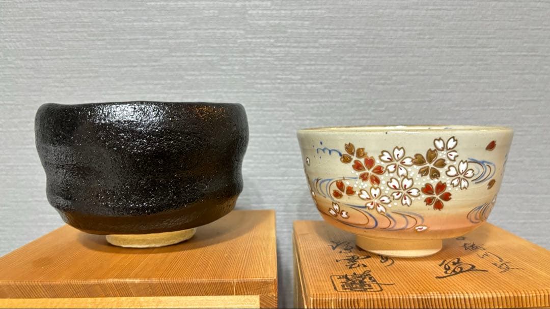 桂窯 造 黒天目茶碗 茶器 茶道具 抹茶碗 黒楽