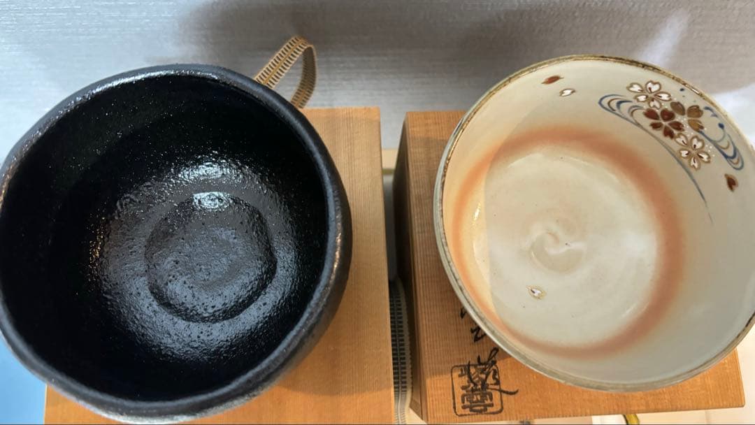 桂窯 造 黒天目茶碗 茶器 茶道具 抹茶碗 黒楽