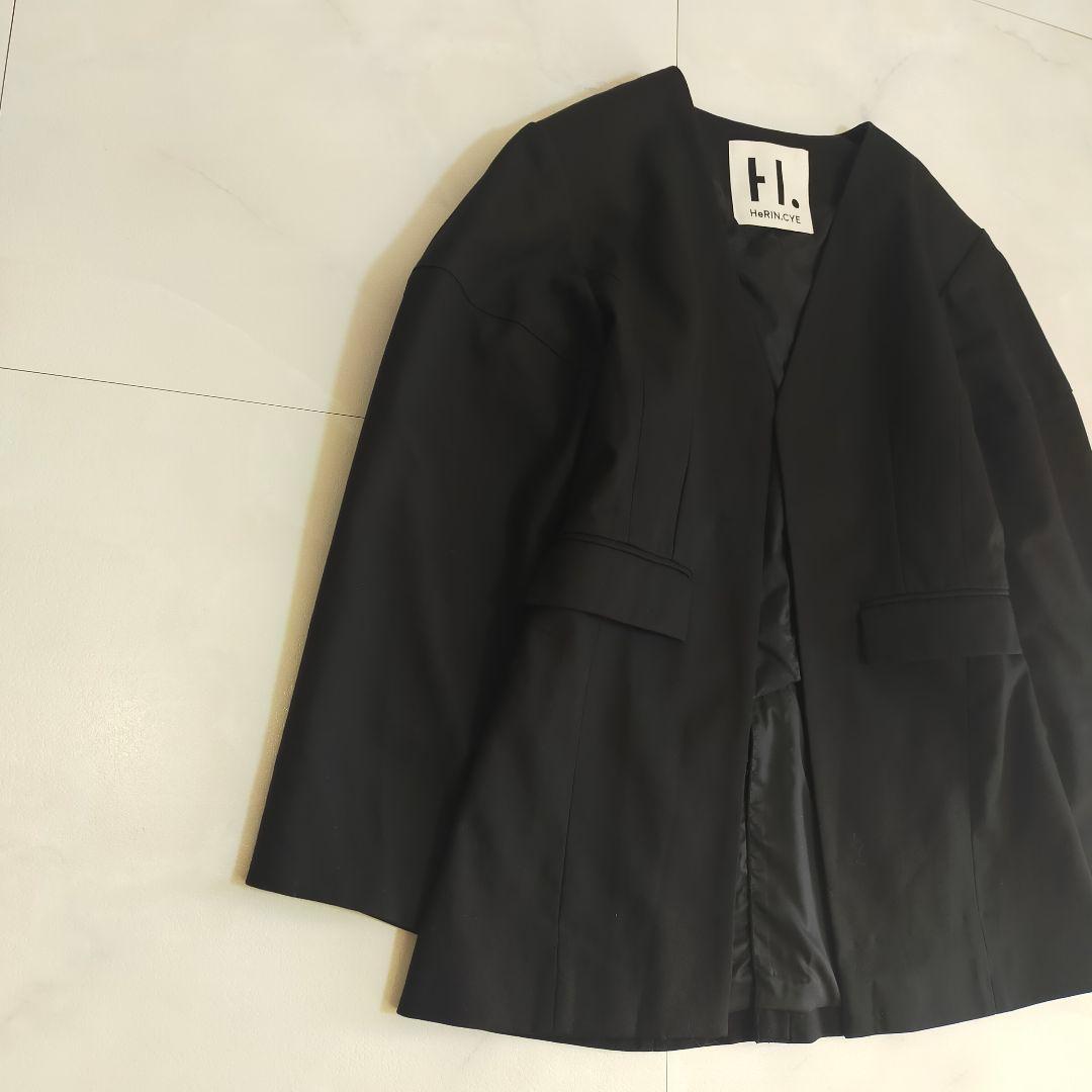 ヘリンドットサイ　クロ　HeRIN.CYE CLO ノーカラージャケット