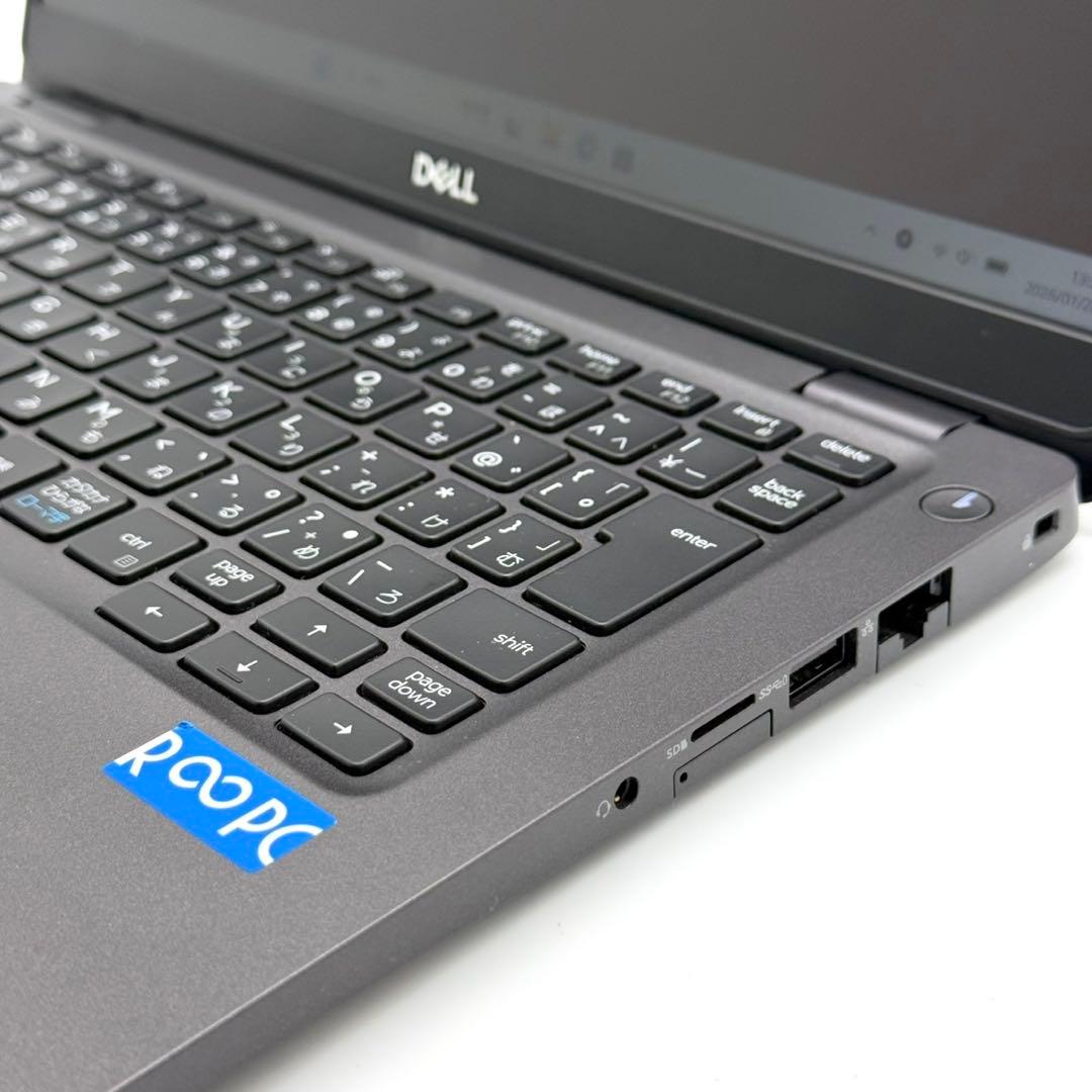 DELLノートパソコン 8世代i5 16GB SSD256 小型軽量 11Pro