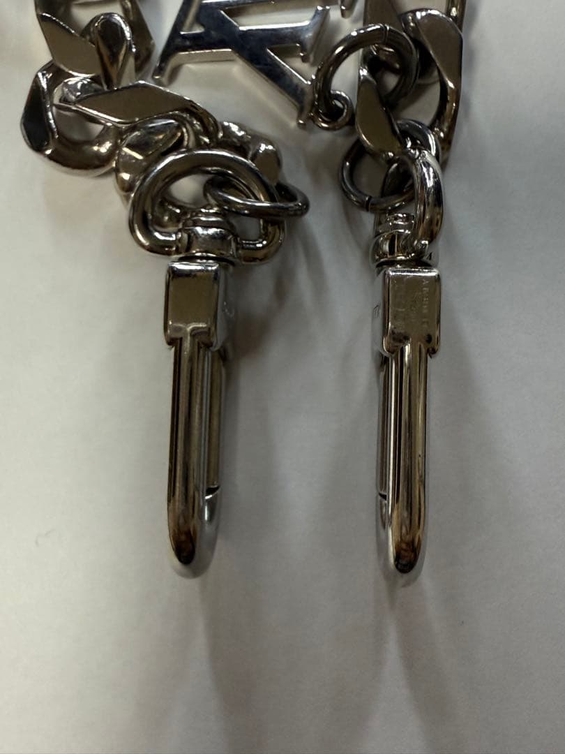 ルイヴィトン バッグチャーム モノグラム ジャイアント チェーン キーリング