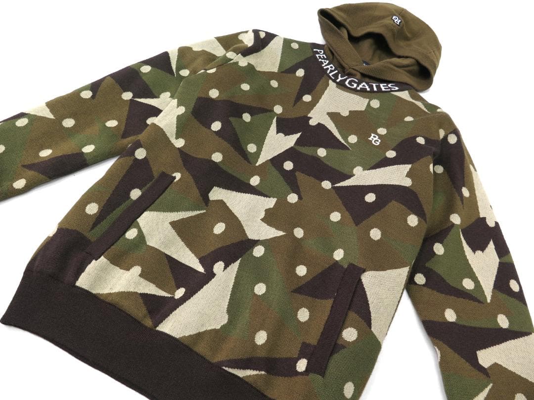 新品●パーリーゲイツ●インナーニット付き　カシミヤタッチ　ニットプルオーバー　M