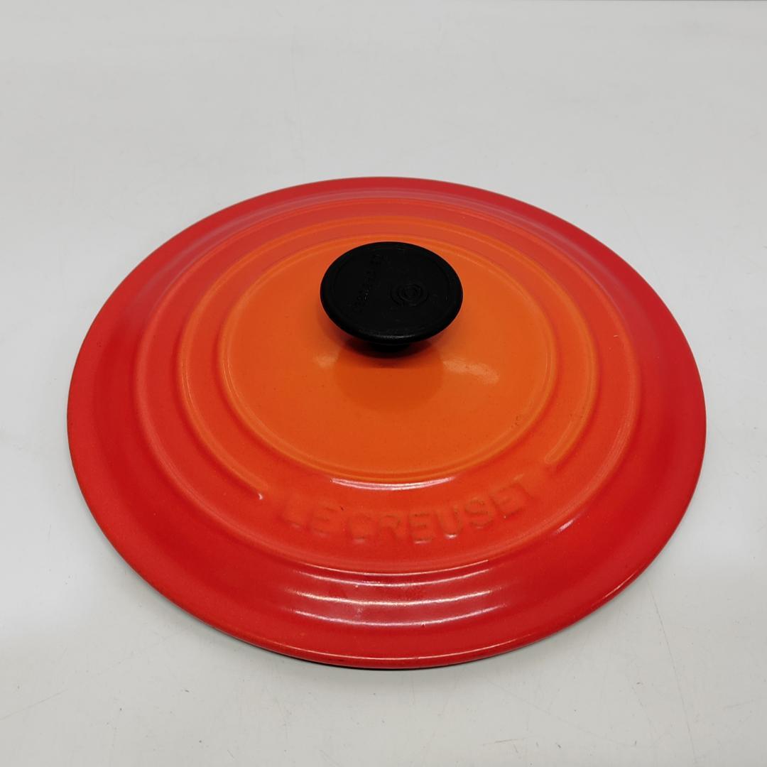 ル・クルーゼ ココットロンド 20cm オレンジ フランス製 両手鍋 m1197