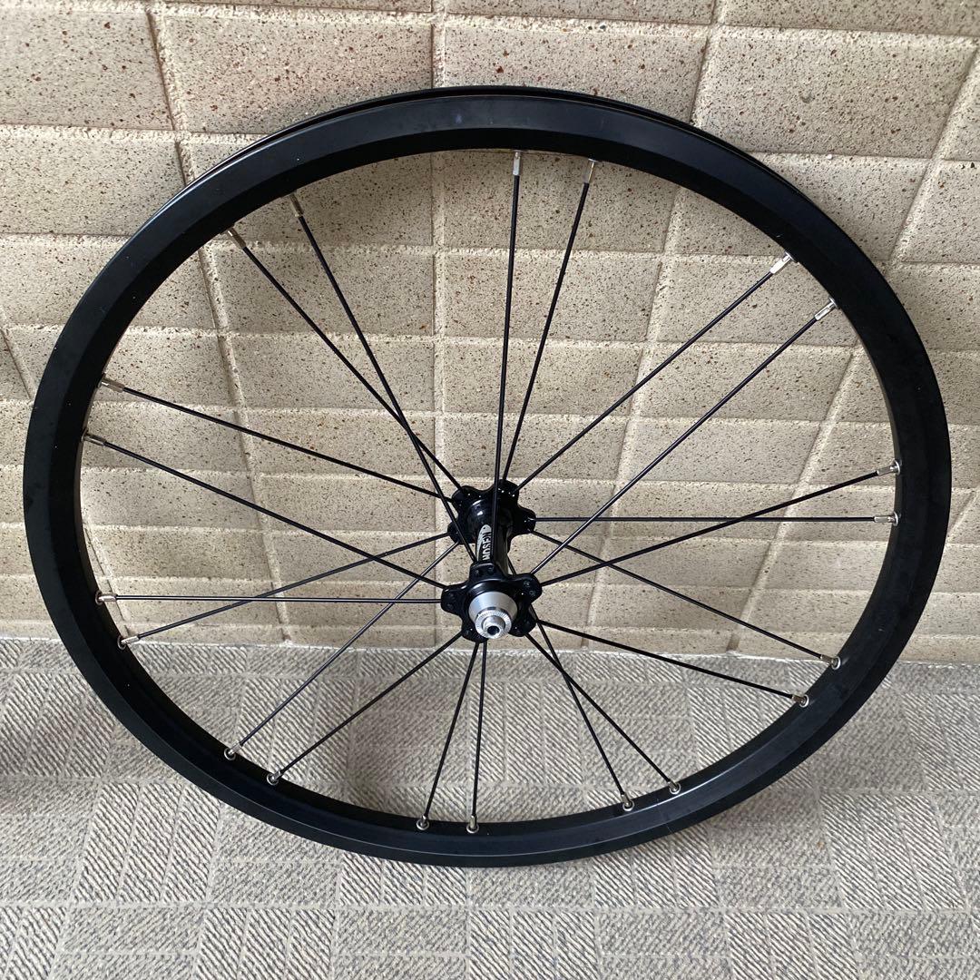 ブラックリム 完組ホイール シマノフリー 20インチ406 ダホン 値下げ