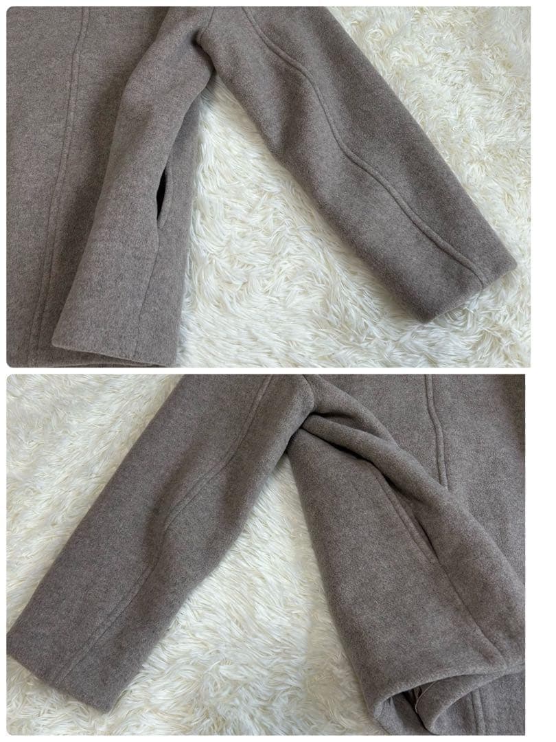 ✨美品✨大人気 ノーブル MTRカラーレスジップショートコート 近年モデル 38