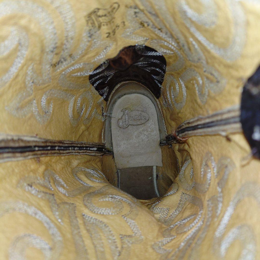 JUSTIN ウェスタンブーツ　サイズ8 1/2 　レザー　茶色　メンズ