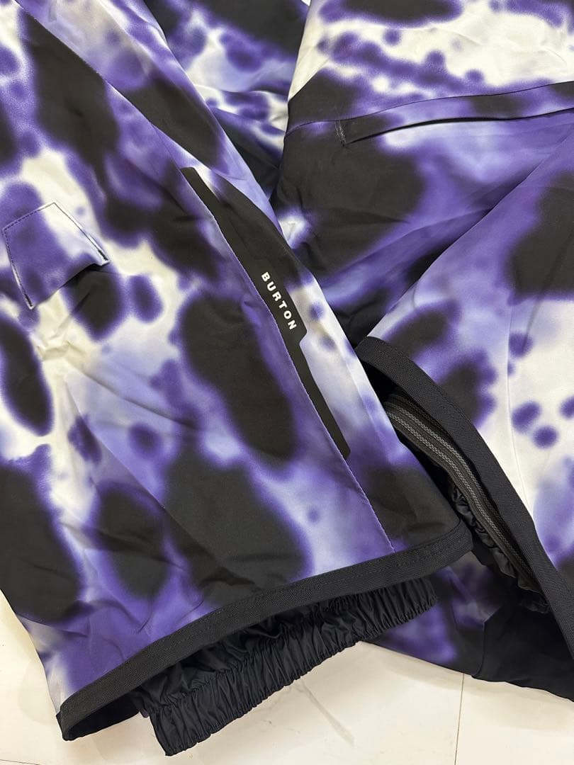 BURTON Gore Tex 紫と白 タイダイ オーバーオール
