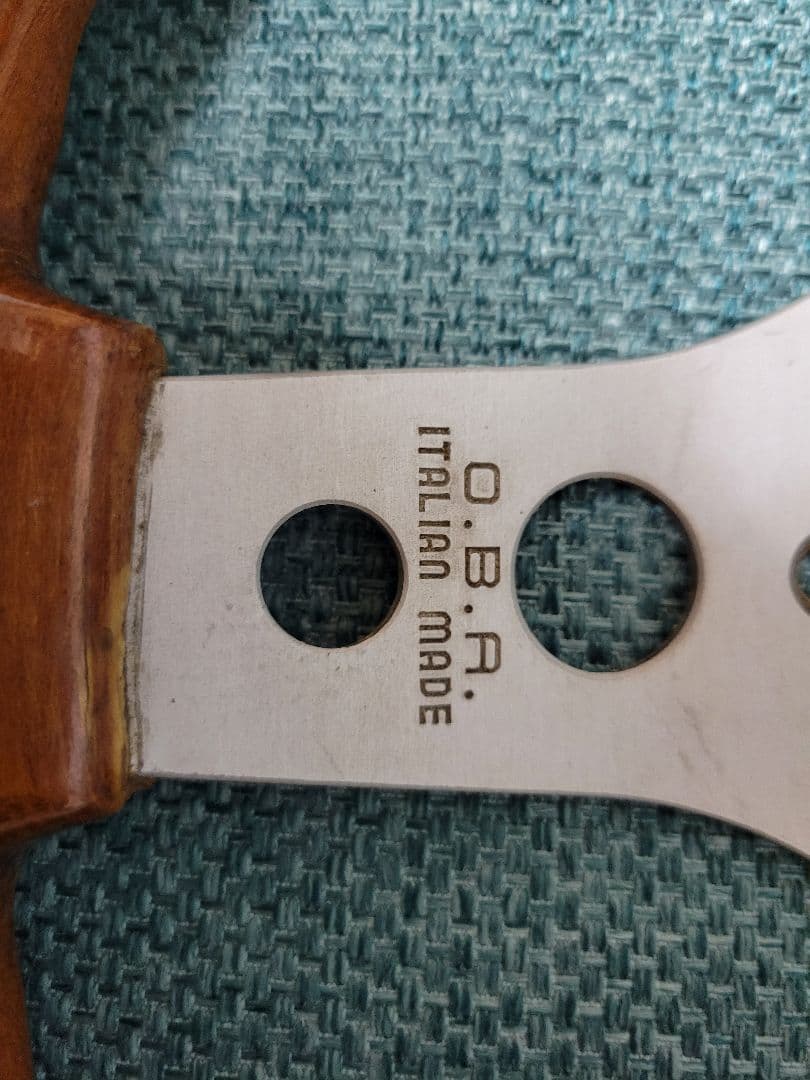 オバ 30パイ 丸穴 ウッド ステアリング ハンドル