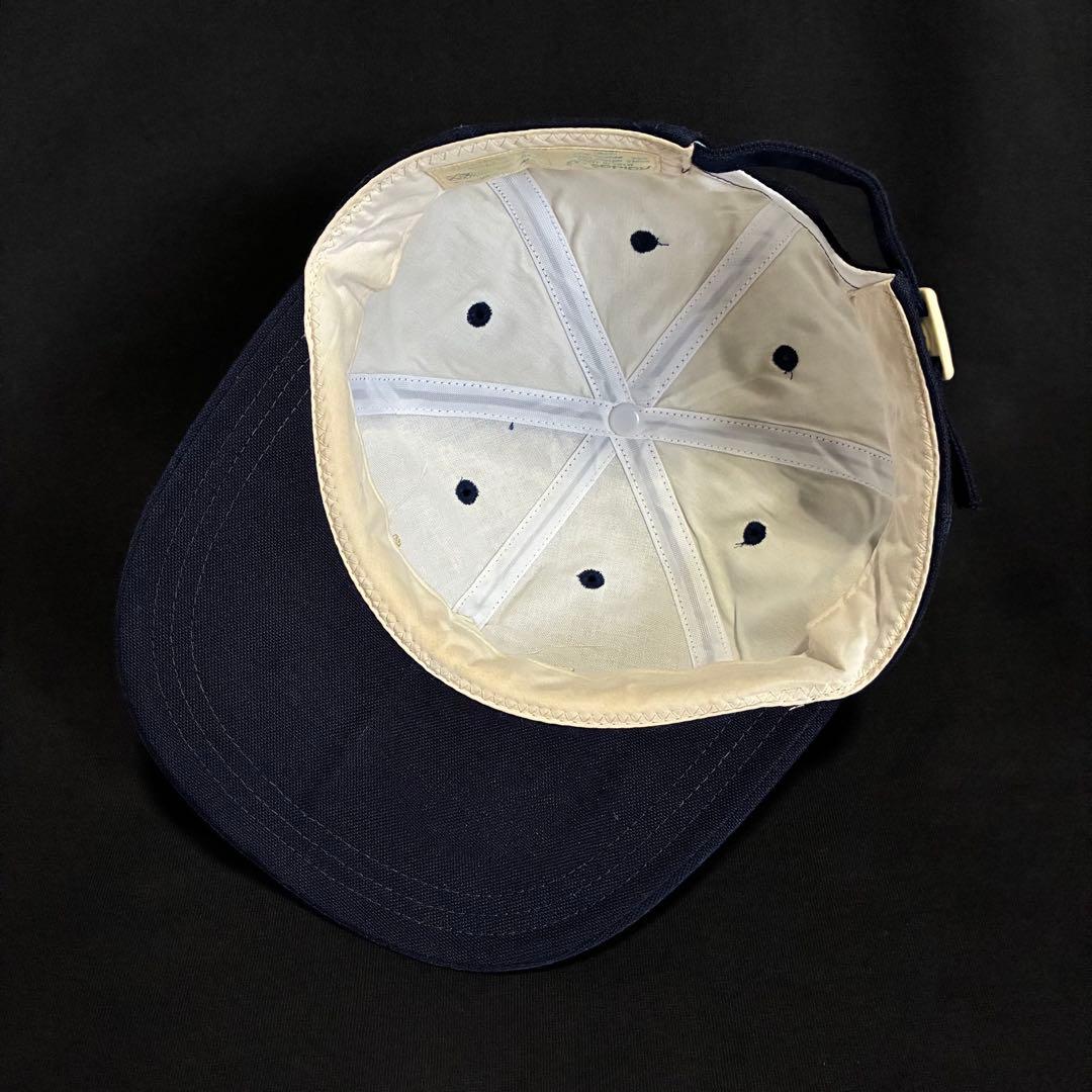 80s old adidas デサント製 キャップ トレフォイルロゴ アディダス