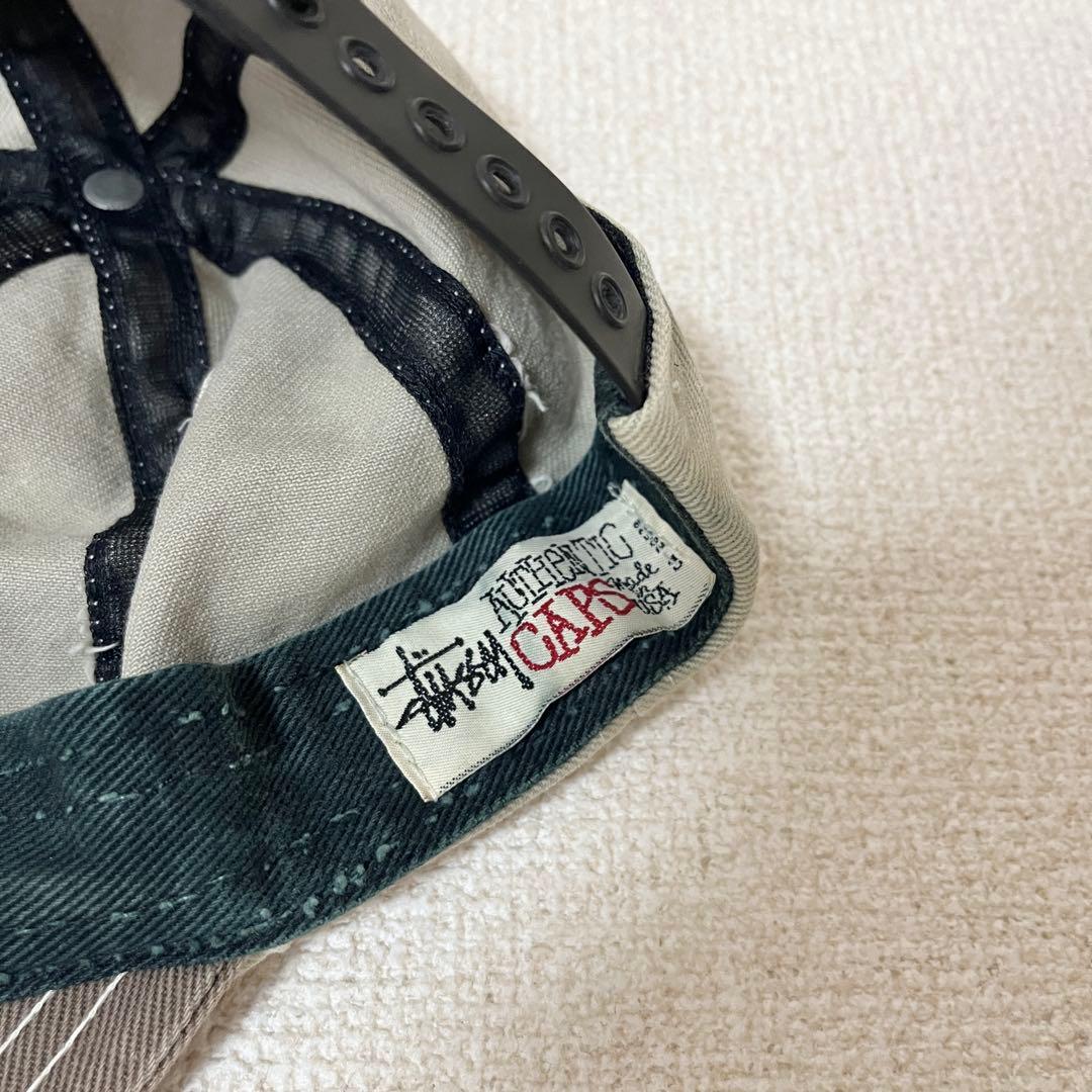 90s stussy 6パネル キャップ USA製