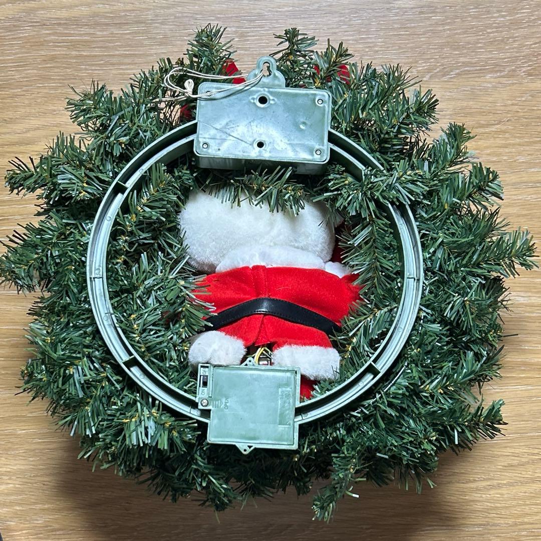 ハローキティ　クリスマスリース　ぬいぐるみ　ダンシングリース　ぬいぐるみ　キティ