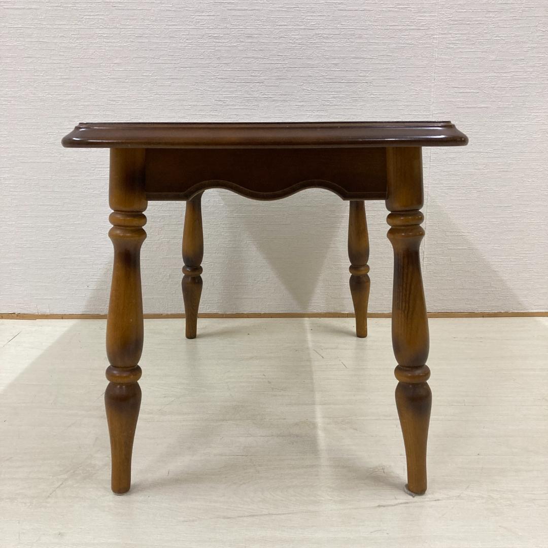 【オールドカリモク】コロニアル　サイドテーブル　リビングテーブル　昭和レトロ