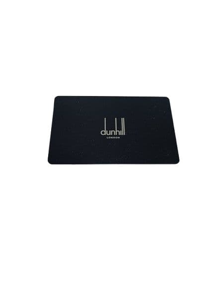 【新品未使用】ダンヒル 名刺入 シボ革 レザー 現行 証明書 箱付 ブラック