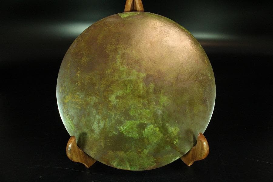 中国美術 銅鏡 φ22.5cm 古鏡(K-HA469)