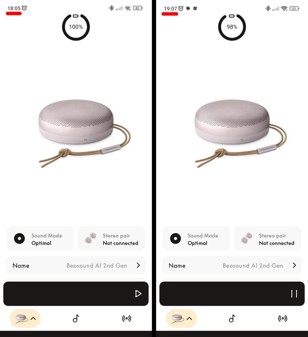 【未使用】B&O スピーカー Beosound A1 2nd Gen ピンク