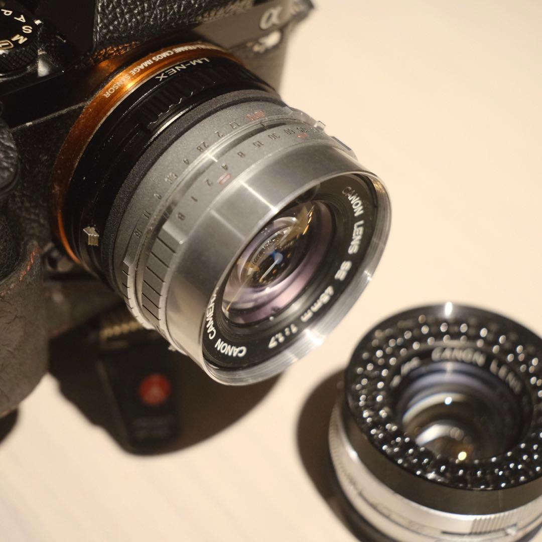 CANON LENS SE 45mm/1.7 と、45mm/1.9 2本