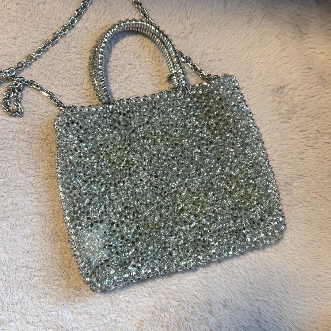 アンテプリマ ミニワイヤーバッグ シルバー