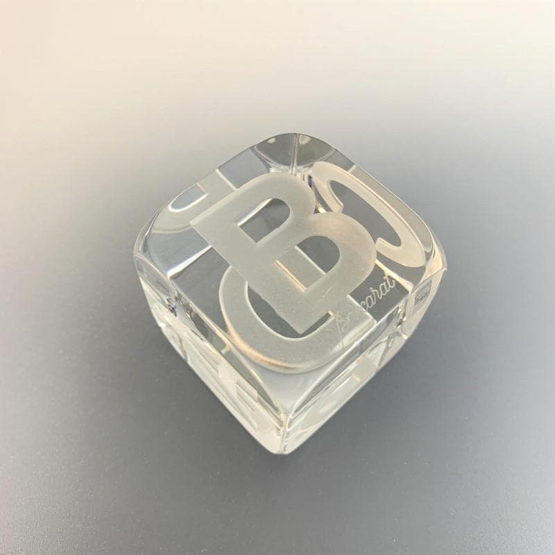 バカラ　Baccarat クリスタルのキューブ・ビルディングブロック