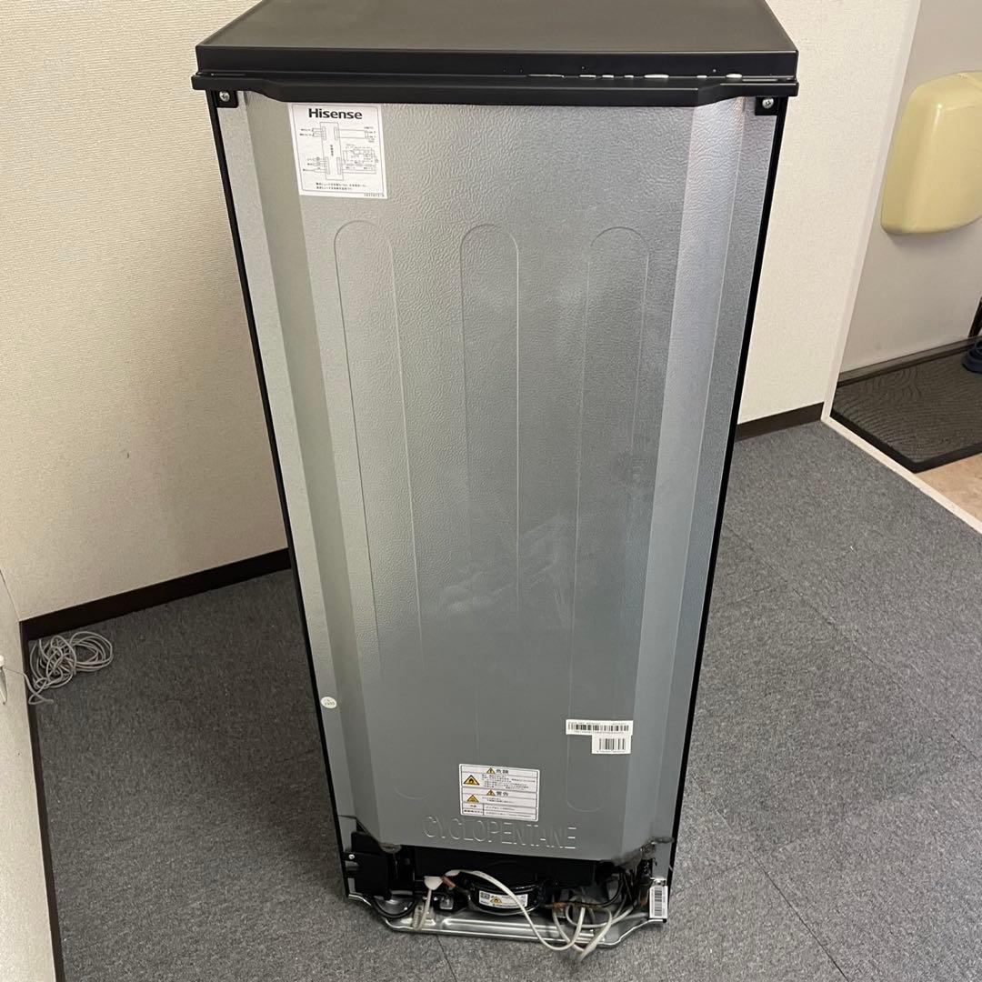 【美品】Hisense ブラック冷蔵庫 150L HR-D15CB 2020年製