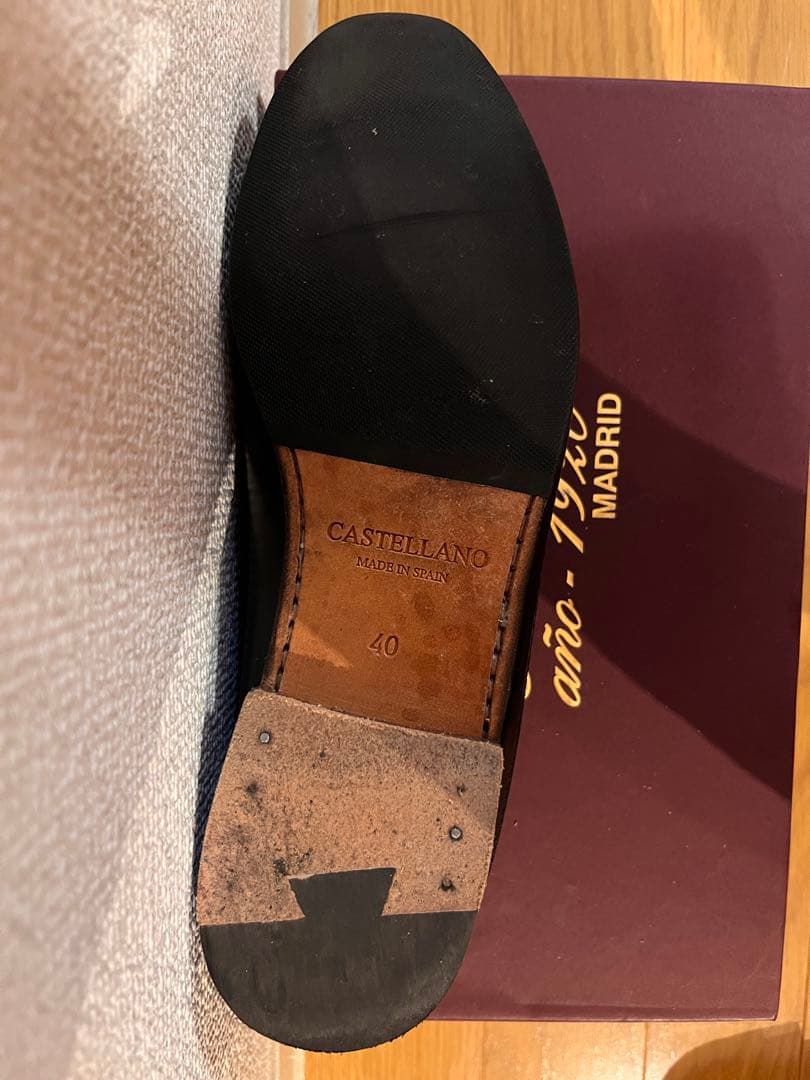 BEAMS F別注 カステラーノ カヌーモック ローファー 黒 シューキーパー付