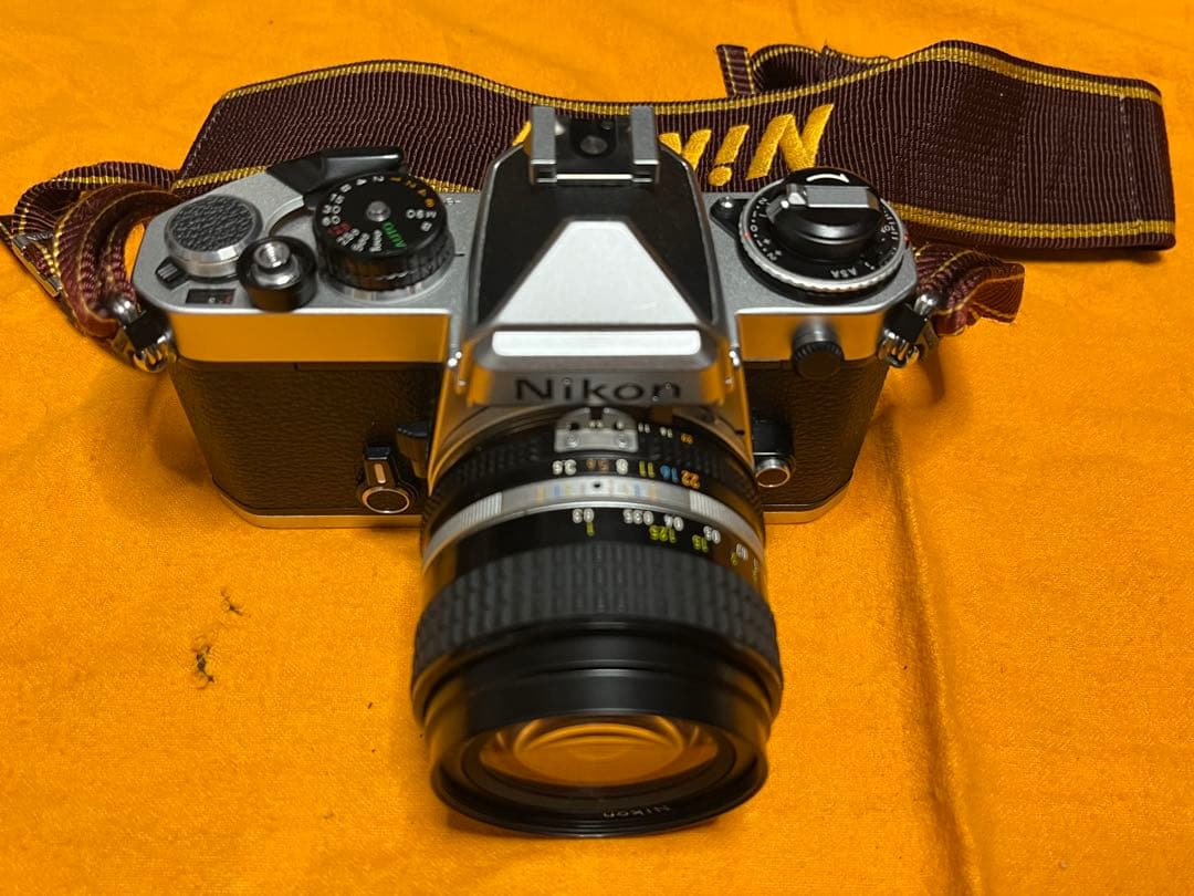 【美品】Nikon FE 一眼レフカメラ 28mm f3.5レンズ　動作確認済み