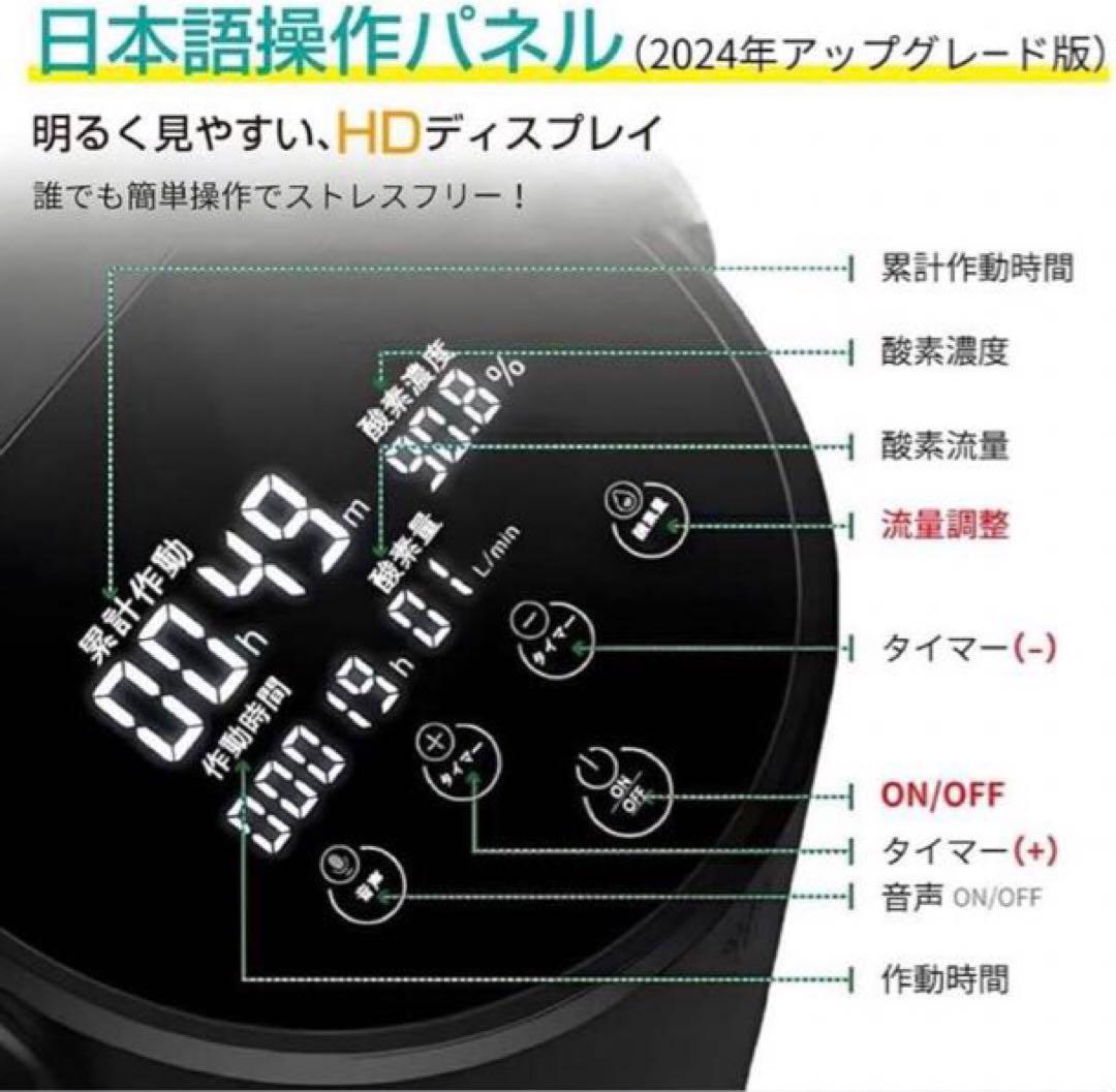 新品　IKOU ペット酸素発生器 日本語パネル リモコン付き 犬 猫 ペット用