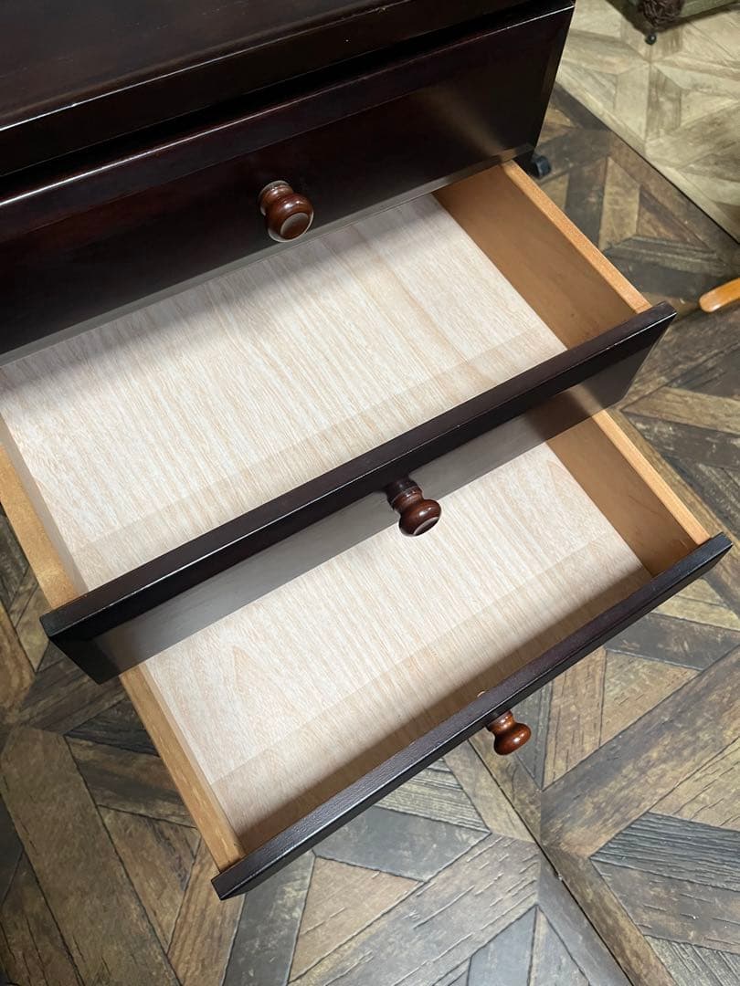 5段 チェスト インテリア 昭和レトロ 木製 アンティーク