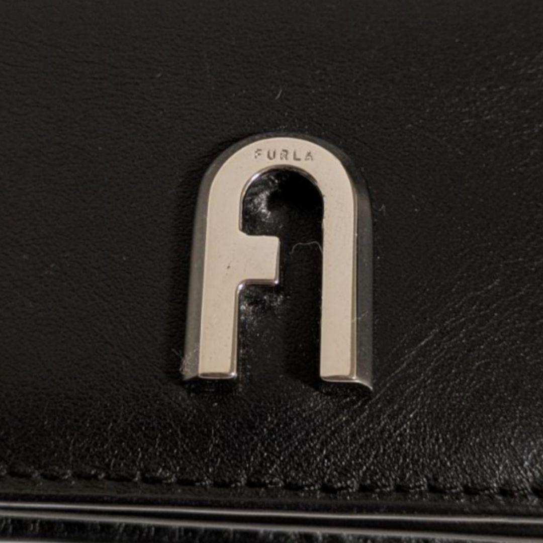 【新品未使用✨️】箱つき FURLA 本革 名刺入れカード入れ ブラックシンプル