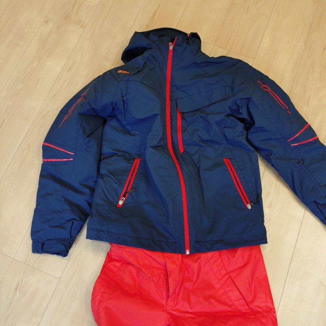 ネイビー/レッド スキーウェア