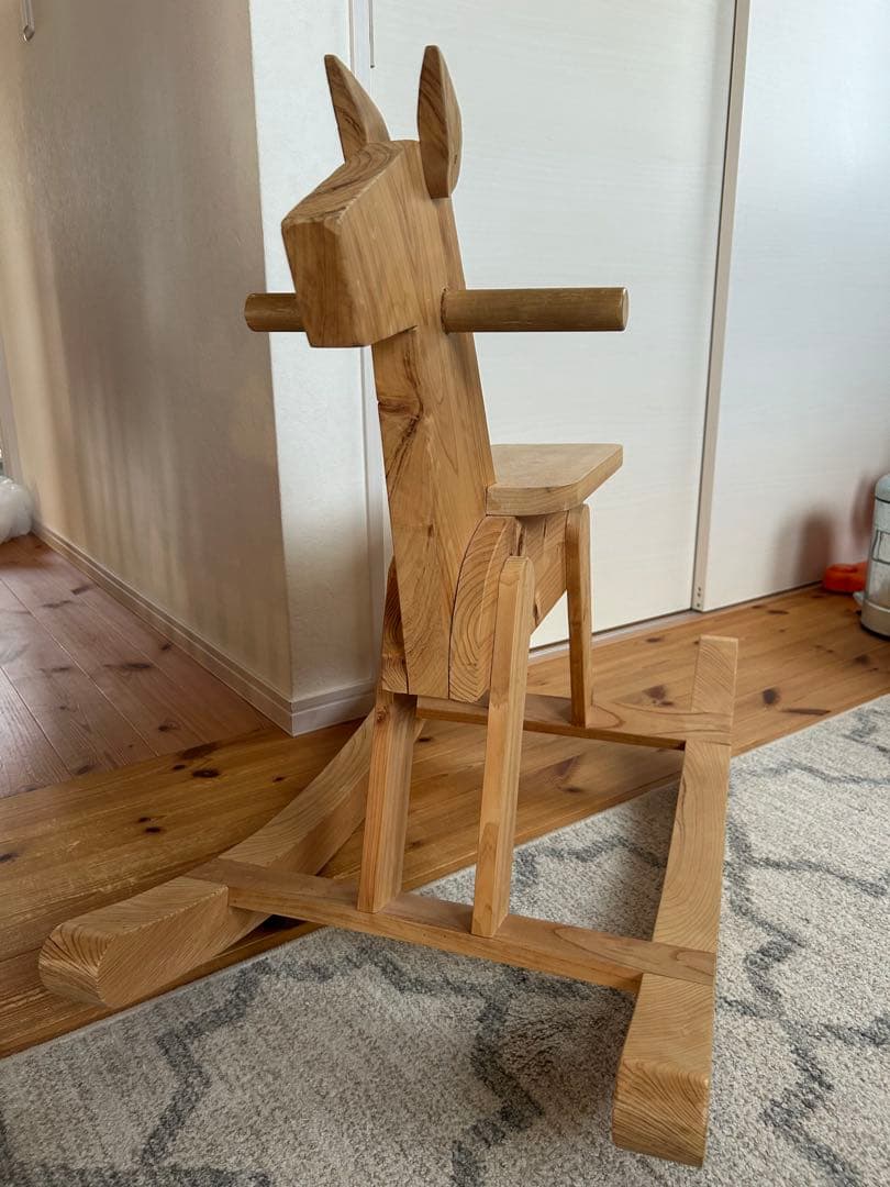 木製ロッキングホース 馬型【送料込み】