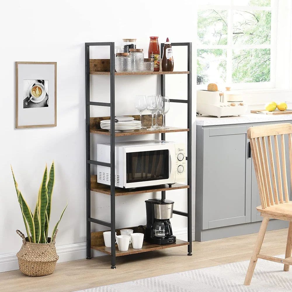 ✨オシャレ✨オープンシェルフ ラック 棚 4段 リビング レンジラック