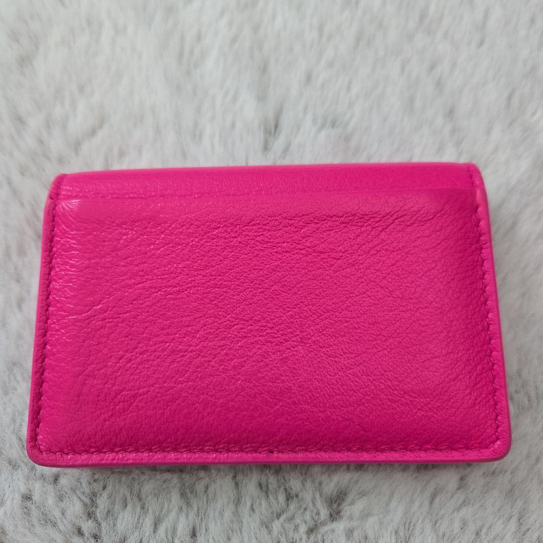 バレンシアガ　ペーパーマニー　 レザー 名刺入れ