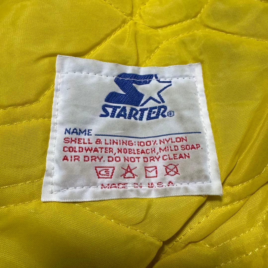 90s USA製 STARTER ナイロンスタジャン パープル VIKINGS