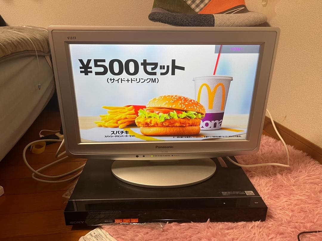 PanasonicTVと SONY BDZ-E520 ブルーレイレコーダーセット