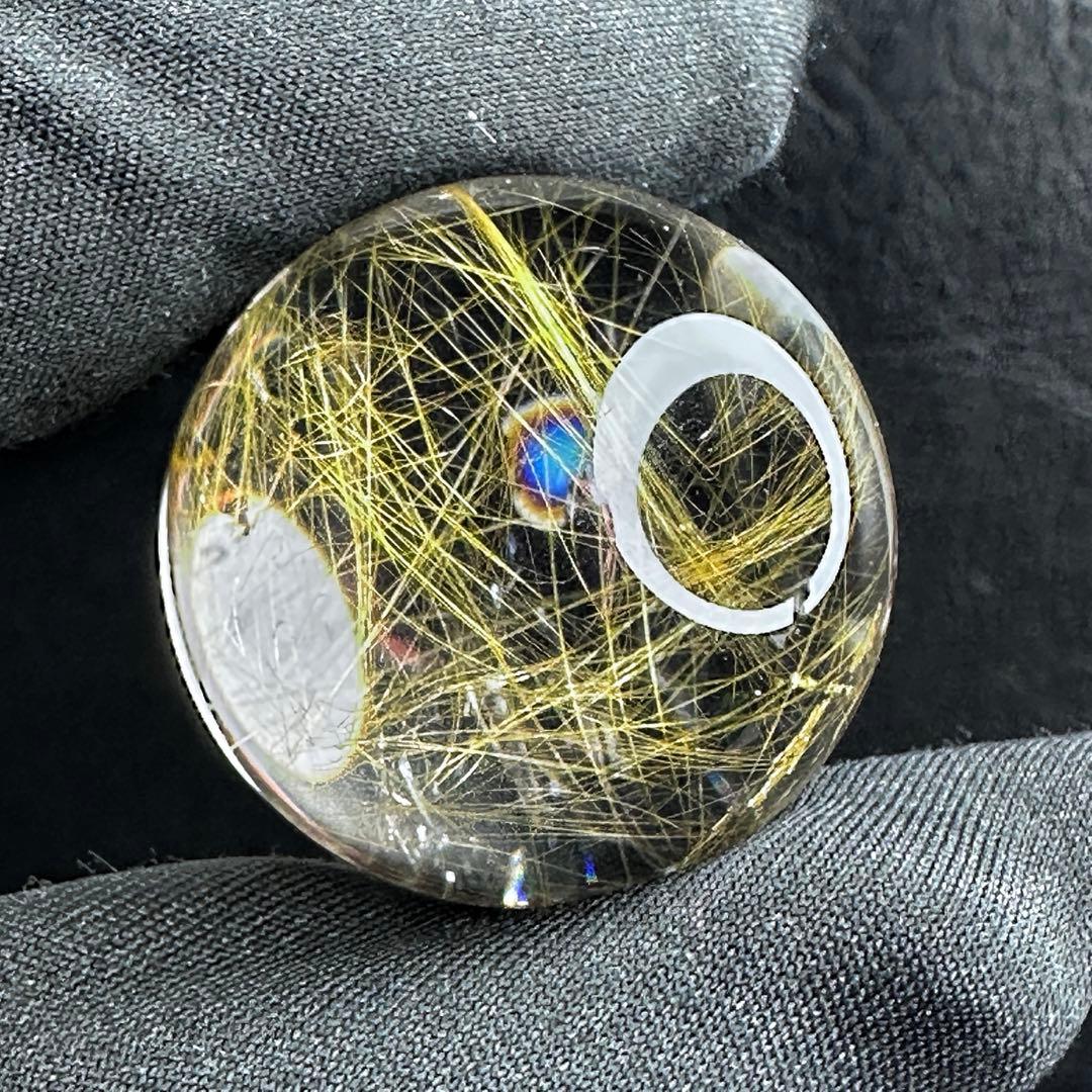 【財運・金運・事業運up❗️】レインボー☆ルチルクォーツ丸玉 スフィアA1126