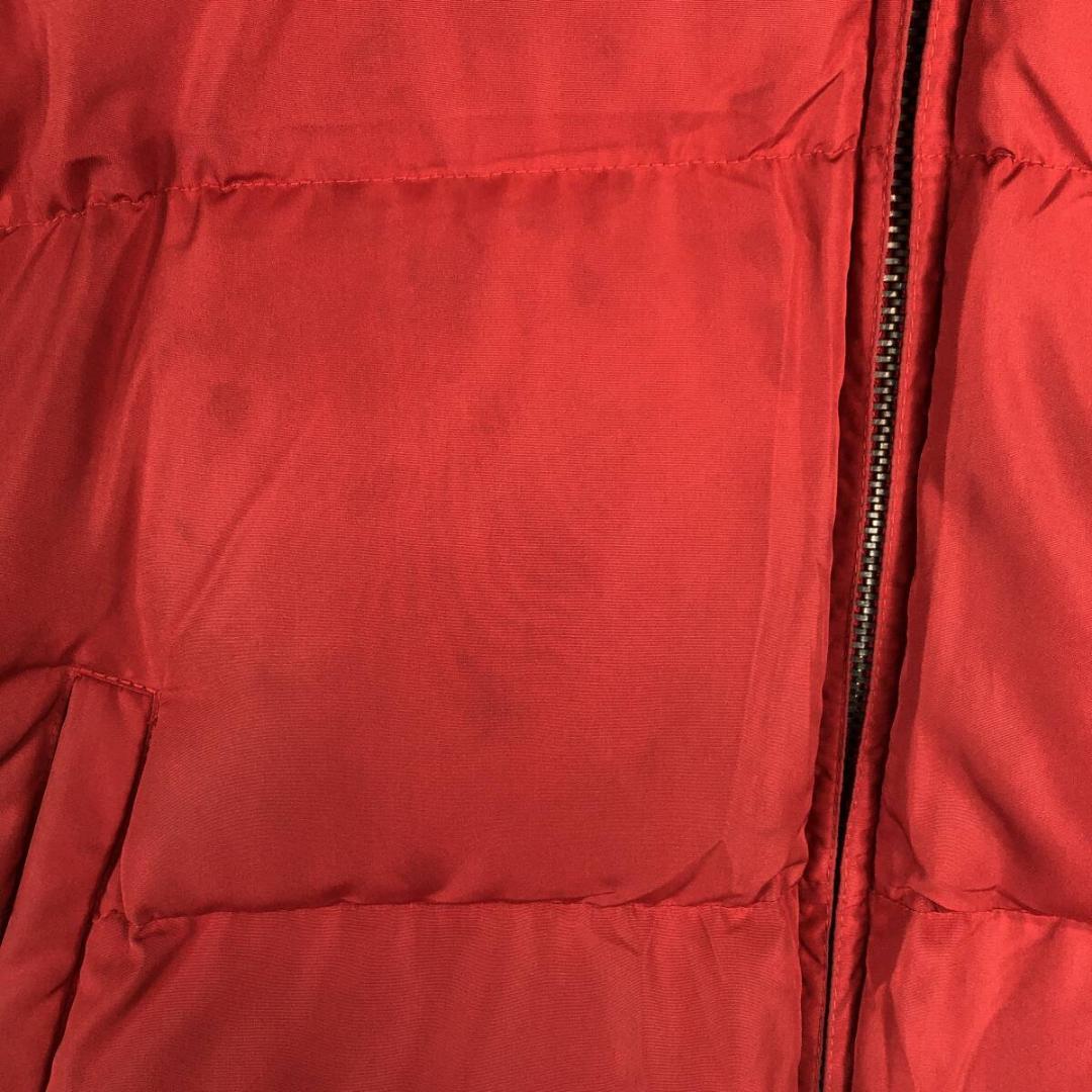 90s ラルフローレン ダウンジャケット レッド Sサイズ 内側ネイビー