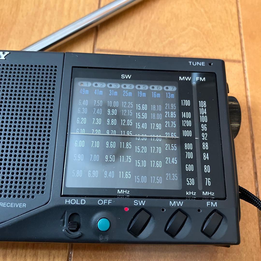 SONY ICF-SW22 9バンドポータブルラジオ 美品　ラジオ受信確認済み