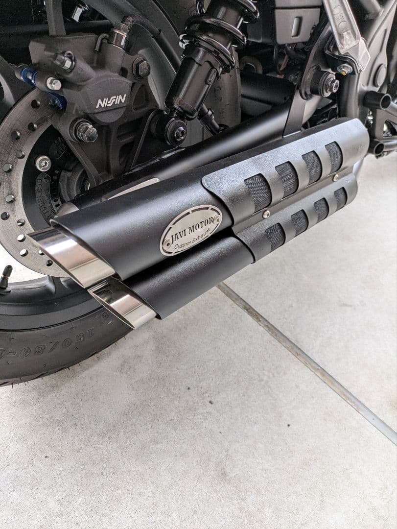 レブル250 2023年以降　２本出しマフラー Gem x Javi