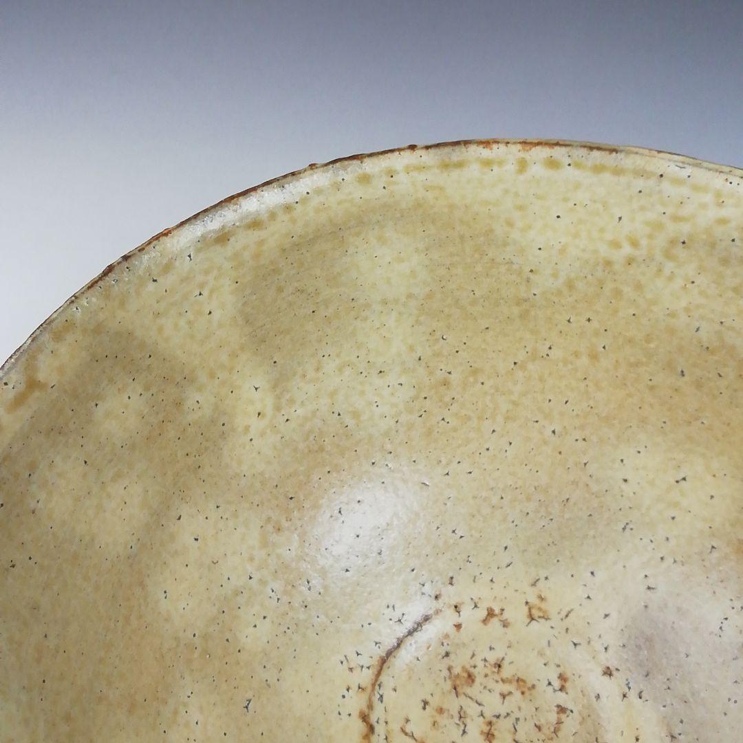 Ｗ２０７　茶碗　『黄伊羅保　茶碗』『深草窯　西川實 作』　共箱　抹茶碗　茶道具