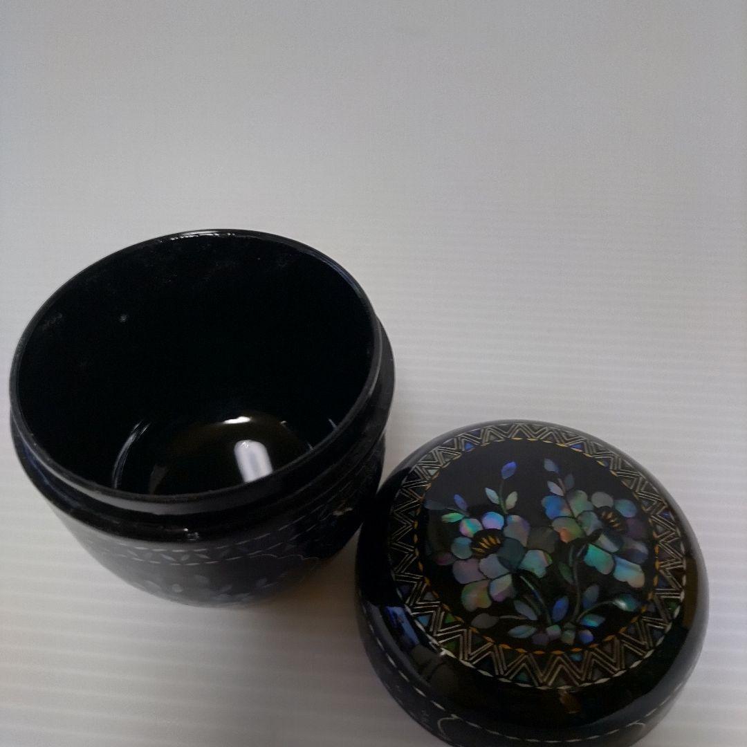 茶道具 棗 螺鈿　　茶筅のセット　新品未使用　送料無料　匿名配送