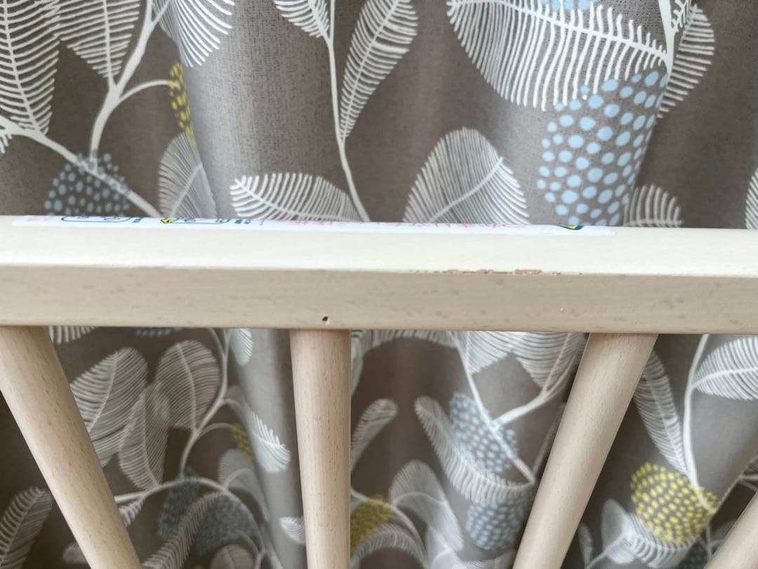 【美品❣️】サワベビー 3面スライド ミニベビーベッド ホワイト コンパクト