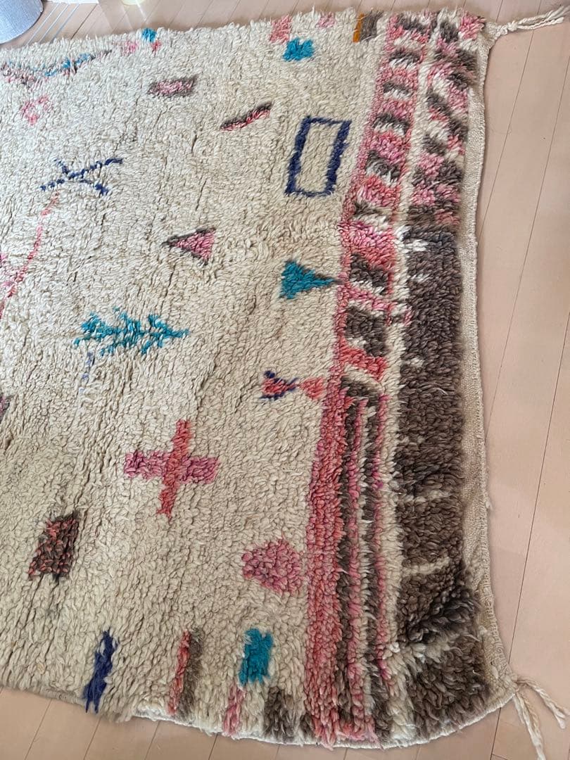 モロッコラグ　ヴィンテージ　約175×135cm