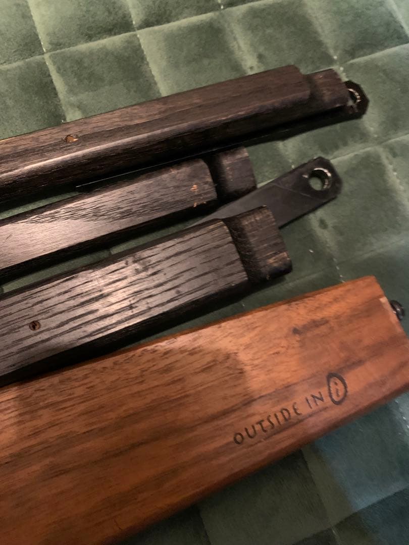 ま*ん様 outsidein カチャカチャチェア カーミットチェア ブラックエデ