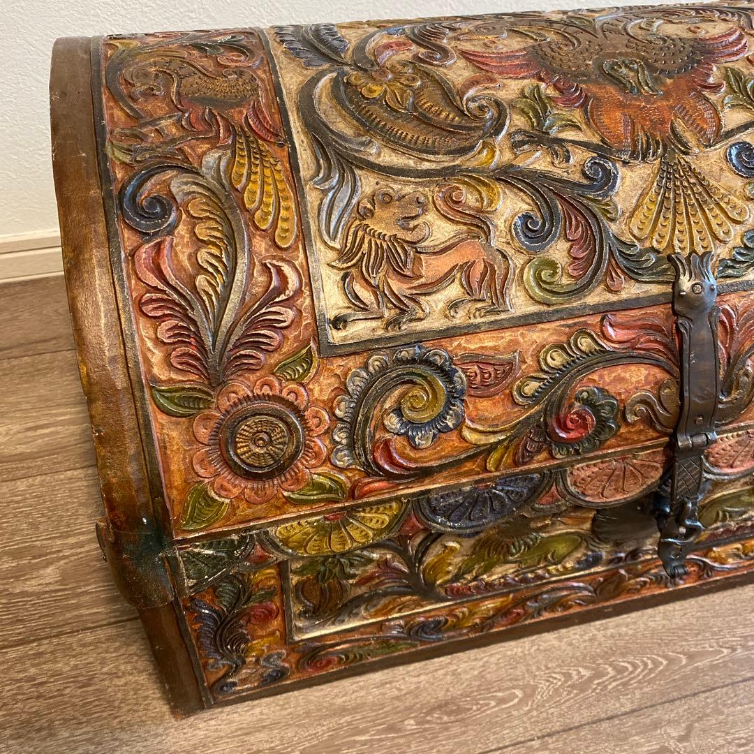宝箱 アンティーク 収納 物入れ 西洋 箪笥