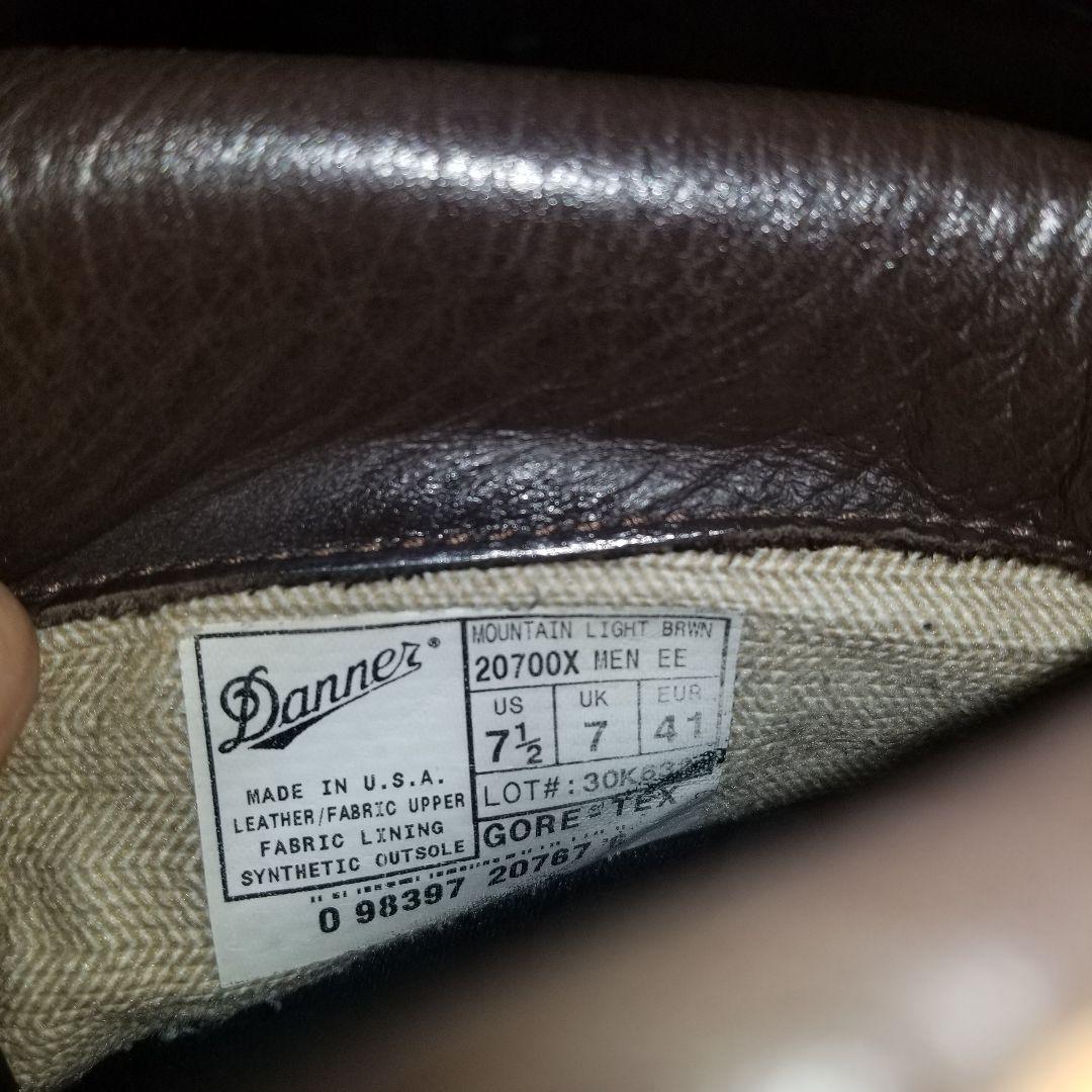 美品　廃盤　Danner　マウンテンライト　20700X　USA製　7.5 EE